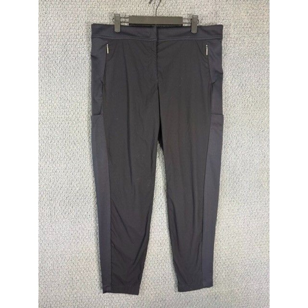 Anatomie Pants Black Stretch Zip Pockets Lightweight Travel Women's Large